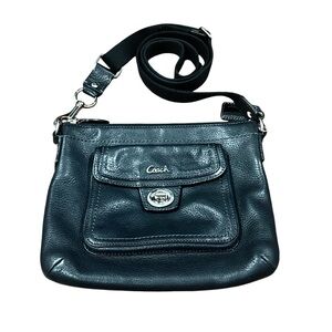 Coach Black Leather Crossbody Bag